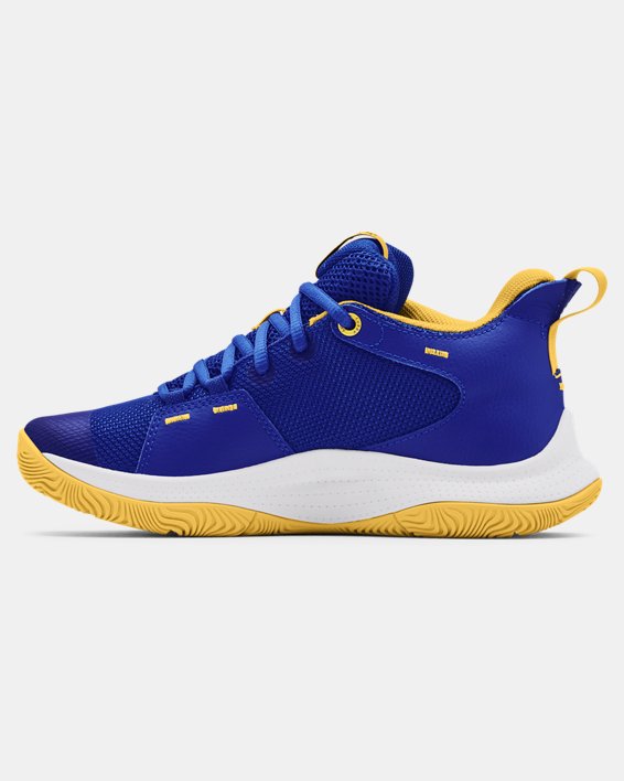 Grade School Curry 3Z5 Basketball Shoes, Blue, pdpMainDesktop image number 1